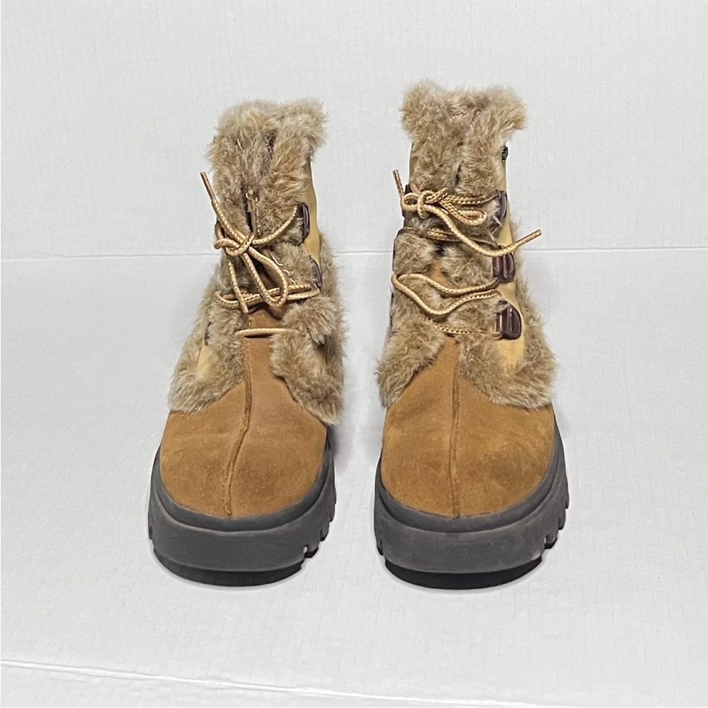 Sketchers Y2K Chunky Lace-Up Leather Boots - Picture 9 of 15